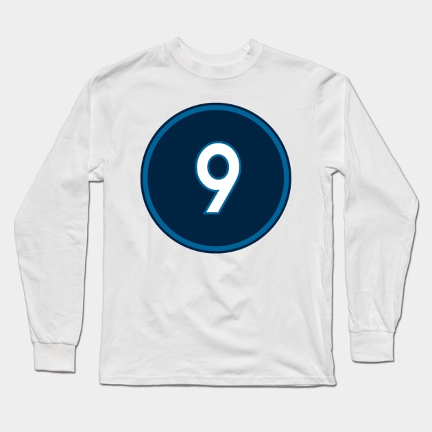 Ricky Rubio Number 9 Jersey Minnesota Timberwolves Inspired Long Sleeve T-Shirt by Mortimermaritin